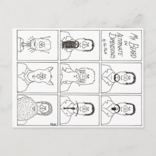 Postal Mi barba en dimensiones alternativas