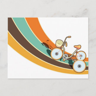 Postal Mi bicicleta retro
