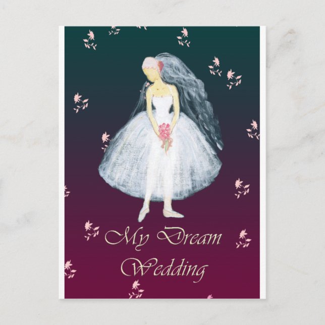 Postal Mi boda soñada (Anverso)