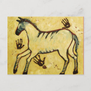Postal Mi caballo de Lascaux