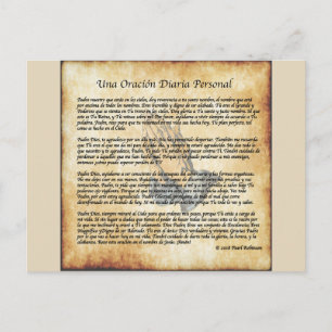 Postal Mi colección de oraciones diarias en español (post
