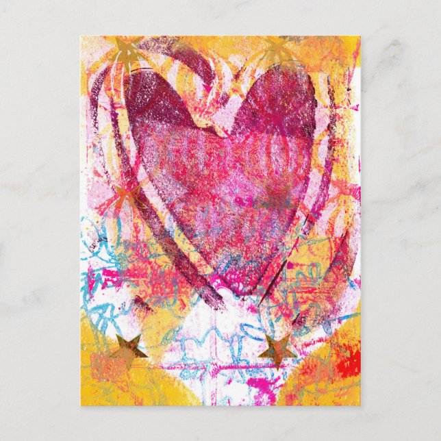 Postal Mi corazón (Anverso)