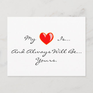 Postal "Mi Corazón Es" Postcard