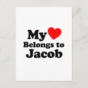 Postal Mi corazón pertenece a Jacob