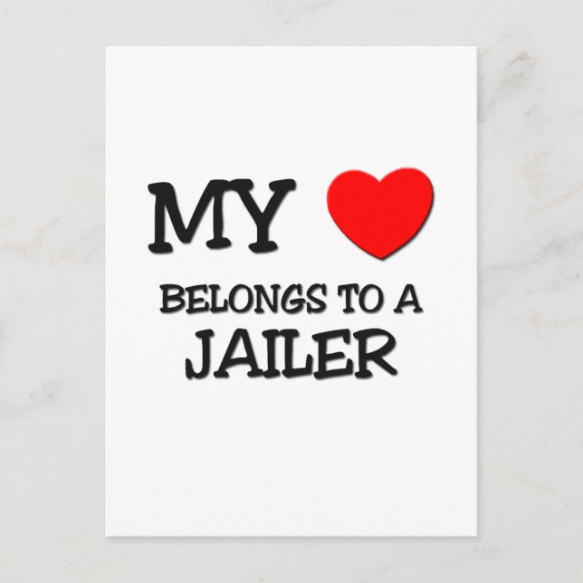 Postal Mi Corazón Pertenece A Un JAILER (Anverso)