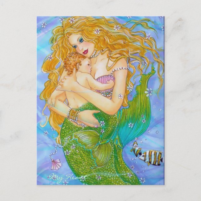 Postal MI CORAZÓN por Diana S Martin (Anverso)