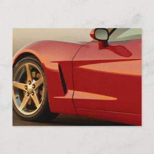 Postal Mi Corvette rojo