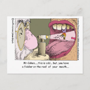 Postal Mi dentista judío regalos divertidos tazas camiset