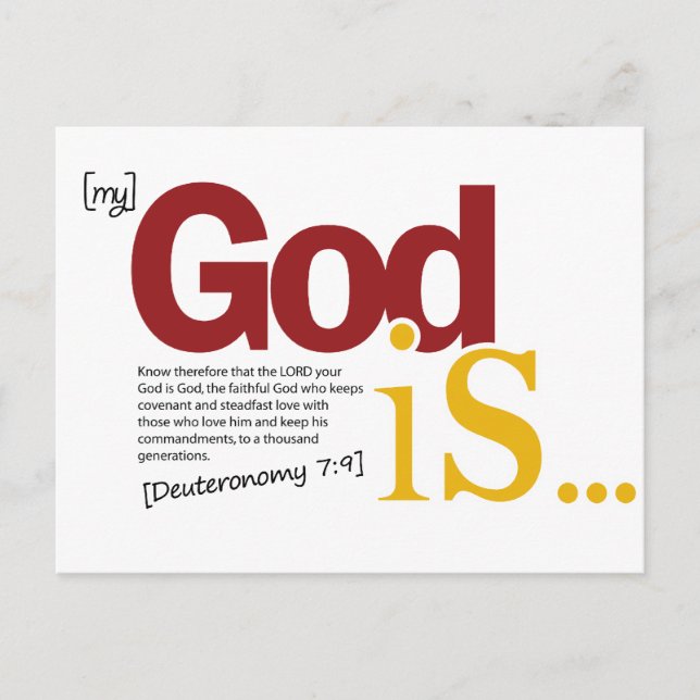 Postal Mi Dios es (Anverso)