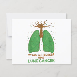 Postal Mi Dios Es Más Fuerte Que El Cáncer De Pulmón