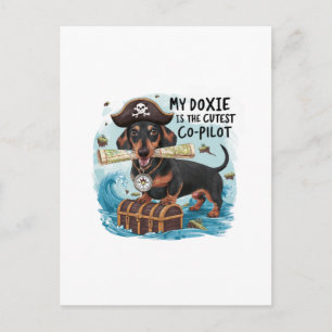 Postal Mi Doxie Es El Copiloto Más Bonito