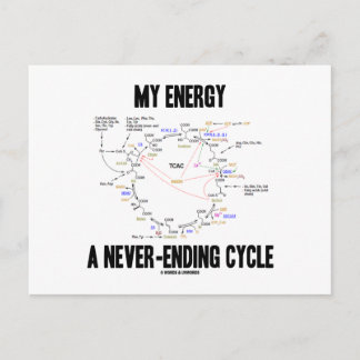 Postal Mi energía es un ciclo interminable (ciclo Krebs)