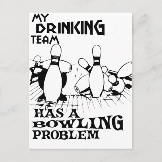 Postal Mi equipo de bebidas tiene un problema de bolos