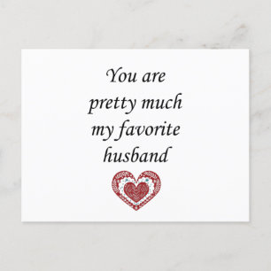 Postal Mi esposo favorito en San Valentín