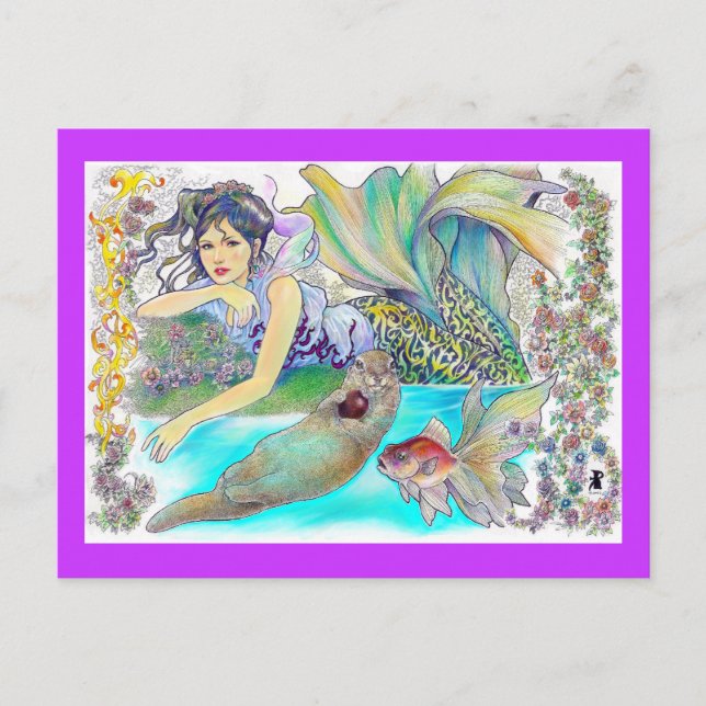Postal mi fantasía tropical (Anverso)