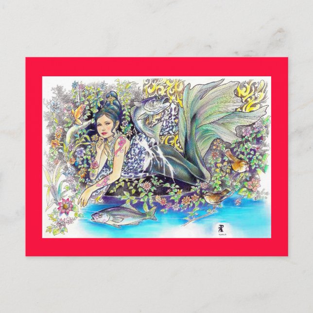 Postal mi fantasía tropical (Anverso)