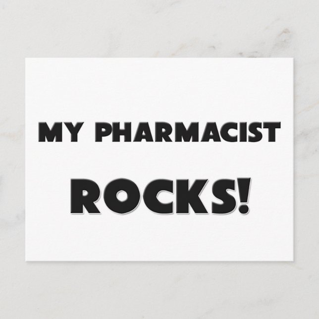 Postal ¡MI Farmacéutico ROCKS! (Anverso)