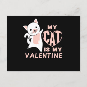 Postal Mi Gato Es Mi Gato De San Valentín Para San Valent