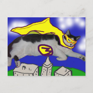 Postal Mi gato héroe