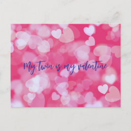 Postal Mi Gemela Es Mi Valentín