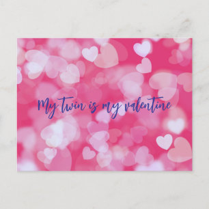Postal Mi Gemela Es Mi Valentín