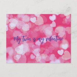 Postal Mi Gemela Es Mi Valentín