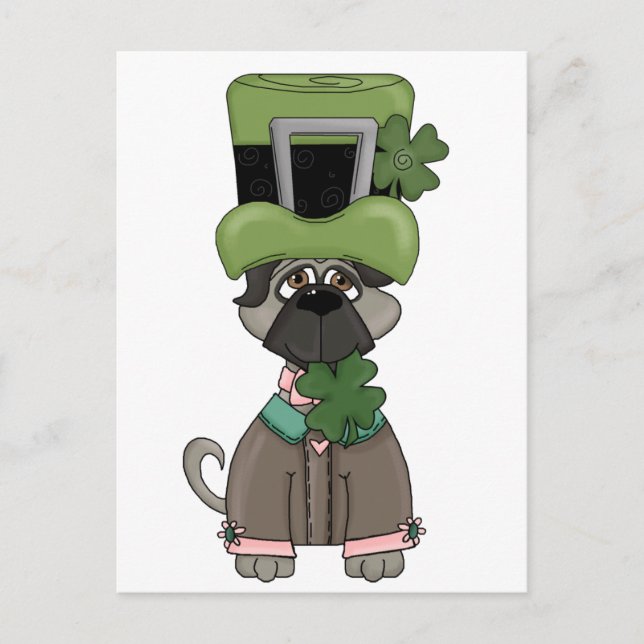 Postal Mi gorra irlandés (Anverso)