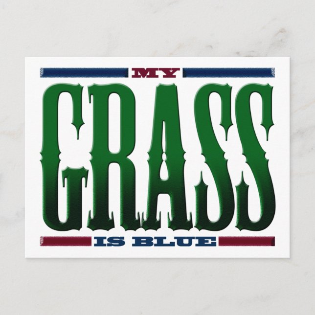 Postal "Mi Grasa Es Azul" (Anverso)