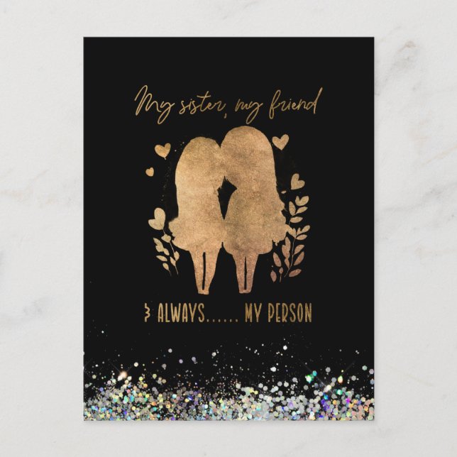 Postal Mi hermana (Anverso)