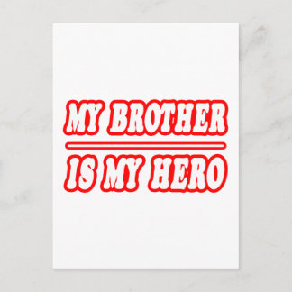 Postal Mi hermano es mi héroe