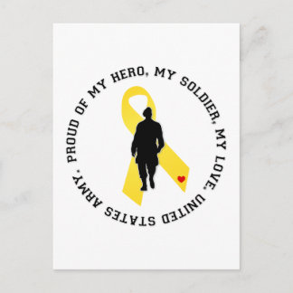 Postal Mi héroe, mi soldado, mi amor