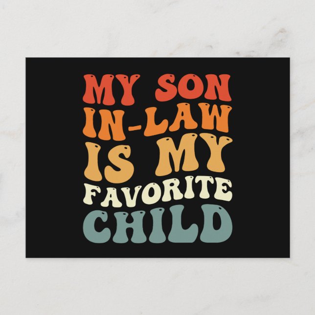 Postal Mi Hijo De Derecho Es Mi Preferente Familia Infant (Anverso)