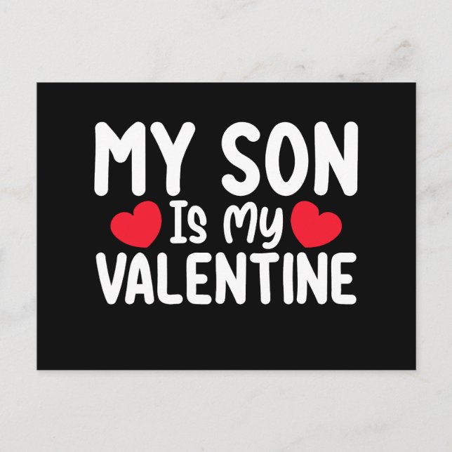 Postal Mi Hijo Es Mi Madre Valentina Mi Familia De Amores (Anverso)