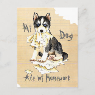 Postal Mi Husky Ate mi hogar