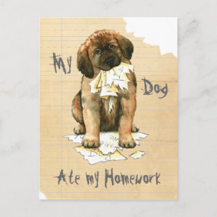 Postal Mi Leonberger Ate Mi Casa