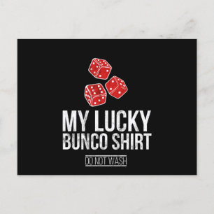 Postal Mi Lucky Bunco Funny Bunco No Lavar Tee