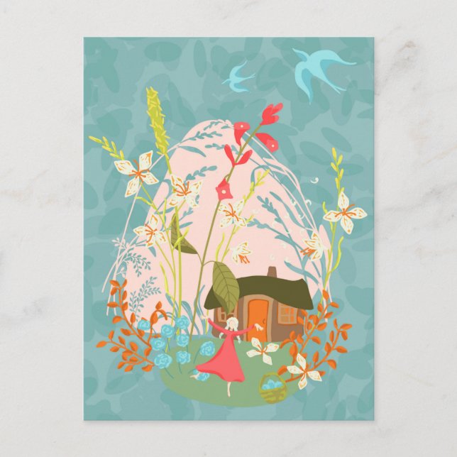 Postal Mi lugar feliz (Anverso)