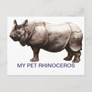 POSTAL MI MASCOTA RHINOCEROS