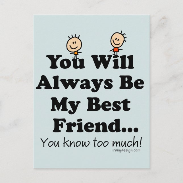 Postal Mi mejor amigo (Anverso)