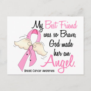 Postal Mi Mejor Amigo Es Un Cáncer De Mama Angel 2