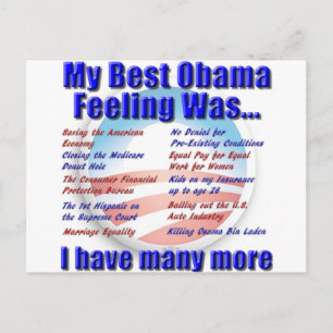 Postal Mi Mejor Sensación De Obama Fue...