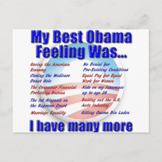 Postal Mi Mejor Sensación De Obama Fue...