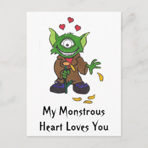 Postal Mi monstruoso corazón te ama