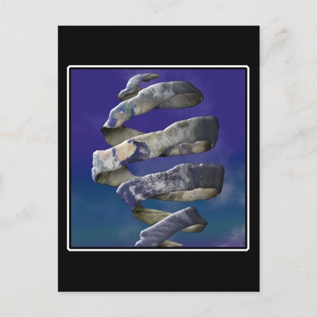 Postal Mi mundo se desmorona (Anverso)