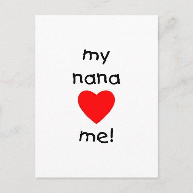 Postal mi nana me quiere (Anverso)