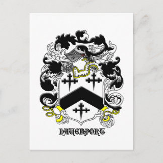 Postal mi nombre davenport_family_escudo_Black