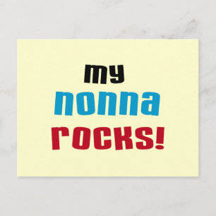 Postal Mi Nonna Rocks camisetas y regalos