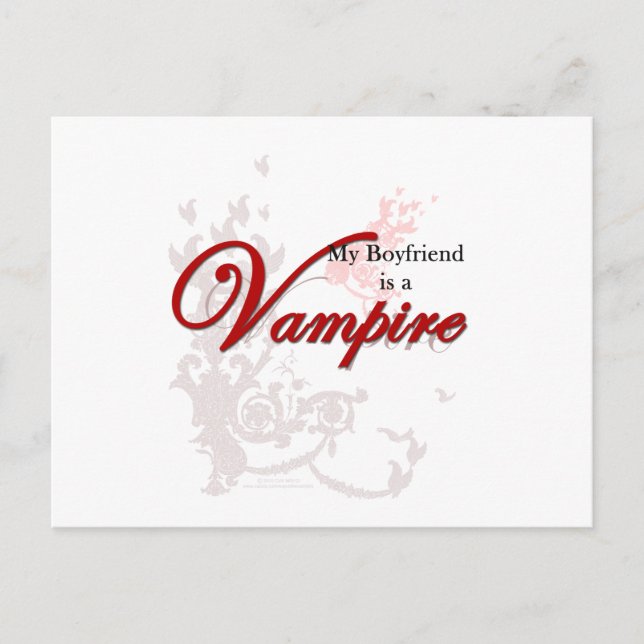 Postal Mi novio es un vampiro (Anverso)