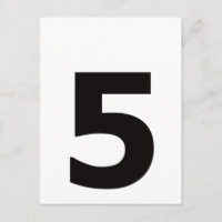 ¡Mi número es 5!