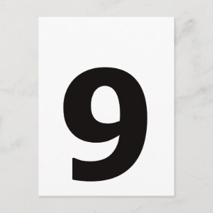 Postal ¡Mi número es 9!